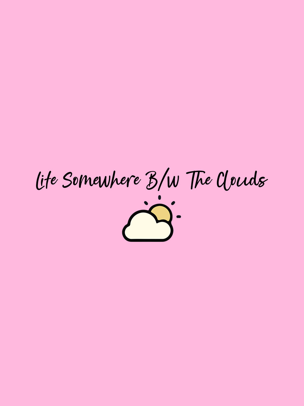 Life Between Clouds- Light Pink Flight Crew Crop Top