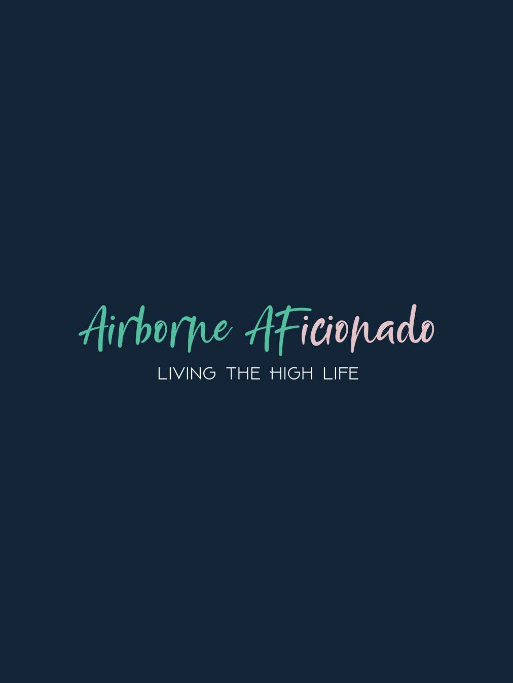 Airborne Aficionado- Navy Blue Round Neck Flight Crew T-shirt