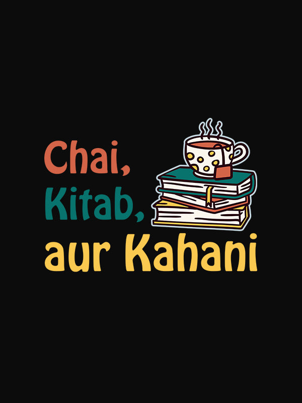 Chai Kitaab Kahan- Black Writer Hoodie