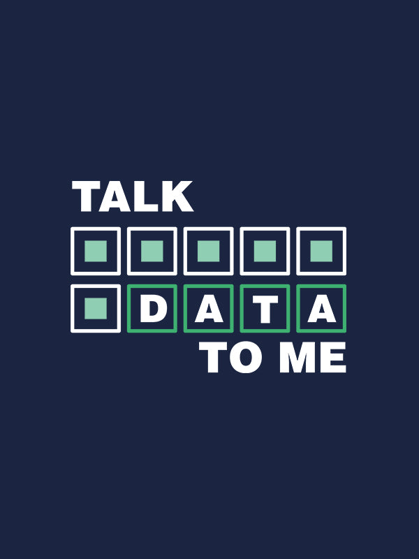 Talk Data- Navy Blue Round Neck Corporate T-shirt