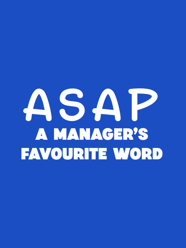 ASAP- Royal Blue Round Neck Corporate T-shirt