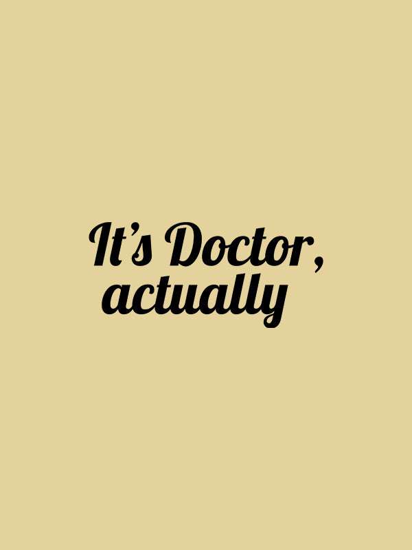 Its Doctor- Beige Round Neck Medical T-shirt