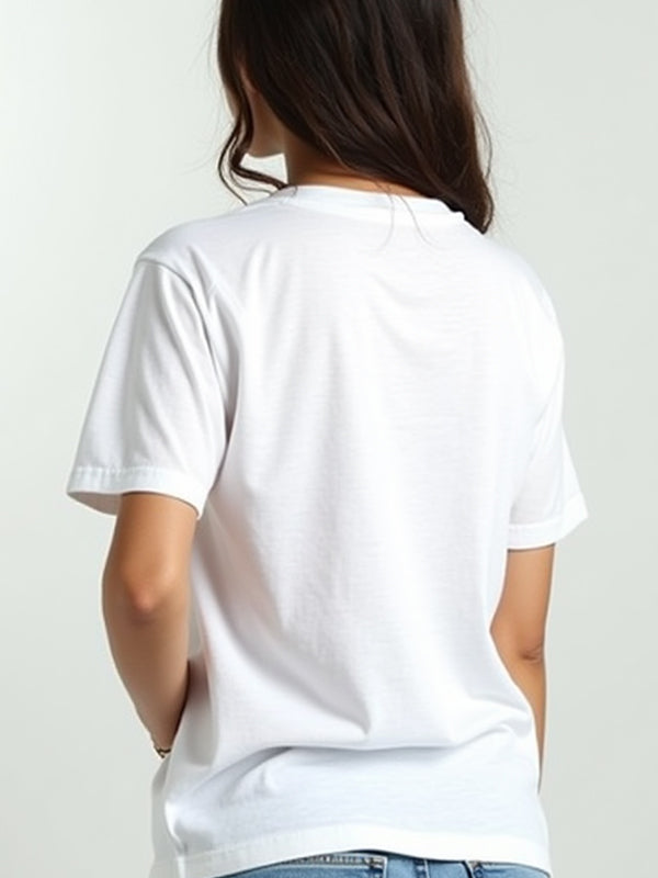 Plants are Friends- White Round Neck Gardening T-shirt
