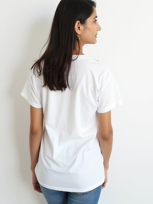 Easily Distracted By Plants- White Round Neck Gardening T-shirt