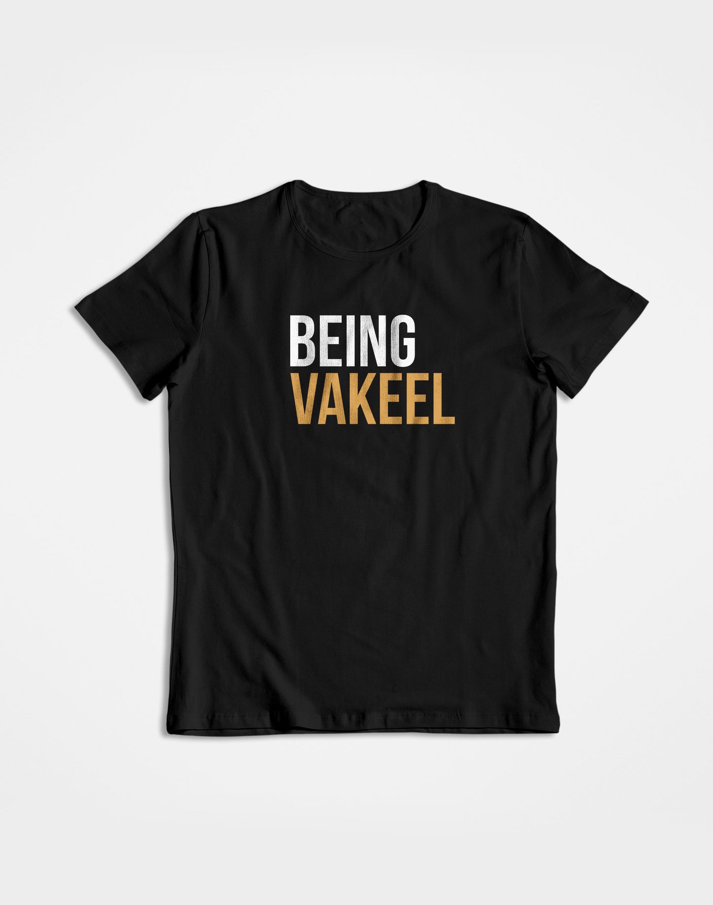 Being Vakeel- Black Round Neck Lawyer T-shirt