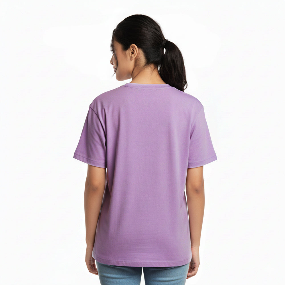 Lekhika - Lavender Round Neck Writer T-shirt