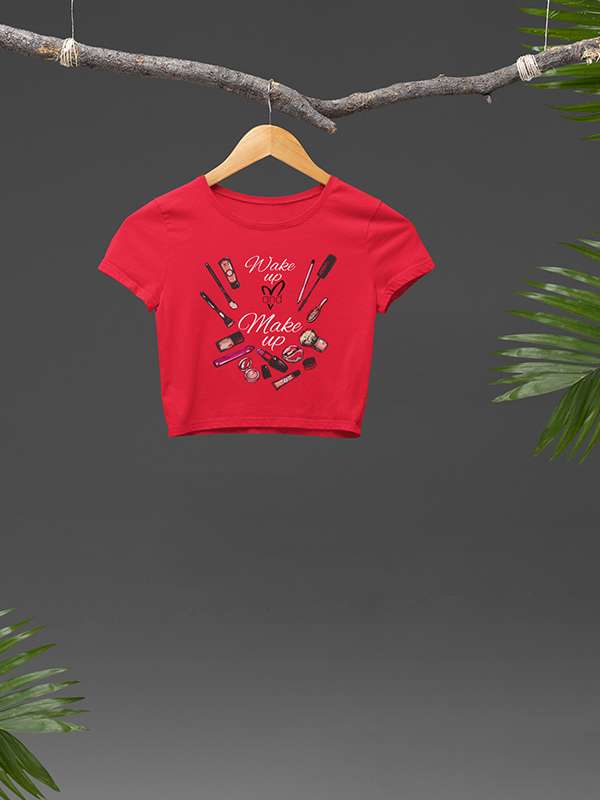 Wake up & Make Up - Makeup Artist Crop Top