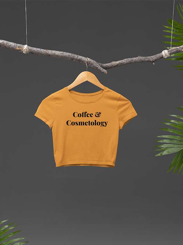 Coffee & Costmetology - Makeup Artist Crop Top