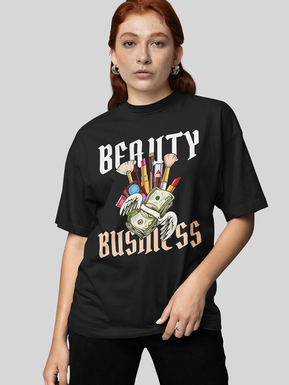 Beauty Business- Black Round Neck Unisex Makeup Artist T-shirt