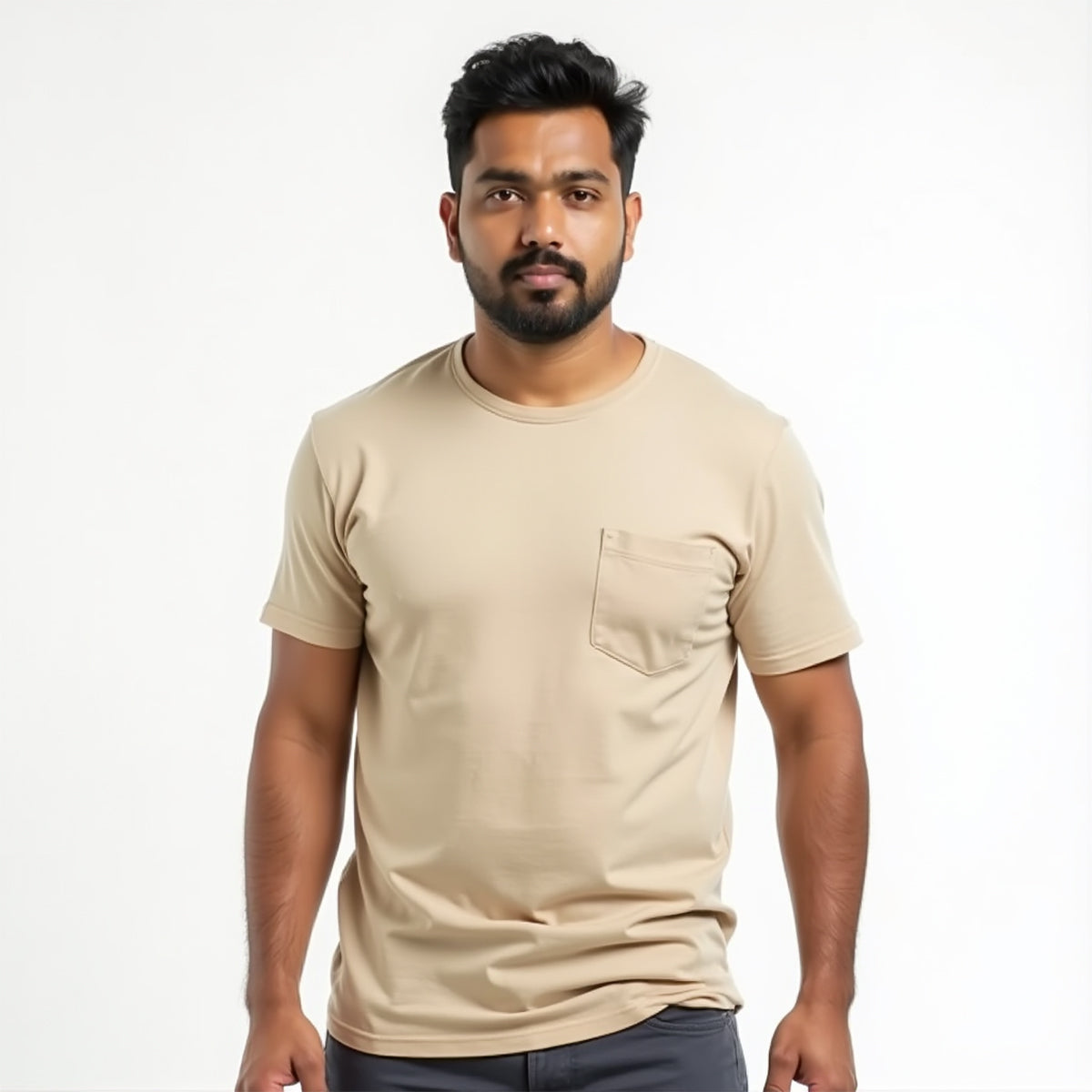 Beige - Monotone Unisex Tshirt - EOSS