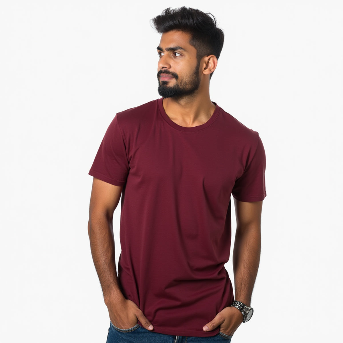 Maroon - Monotone Unisex Tshirt - EOSS