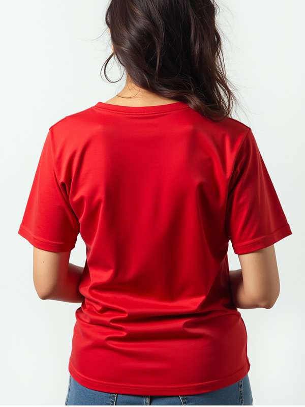 Red- Solid Unisex Round Neck T-shirt