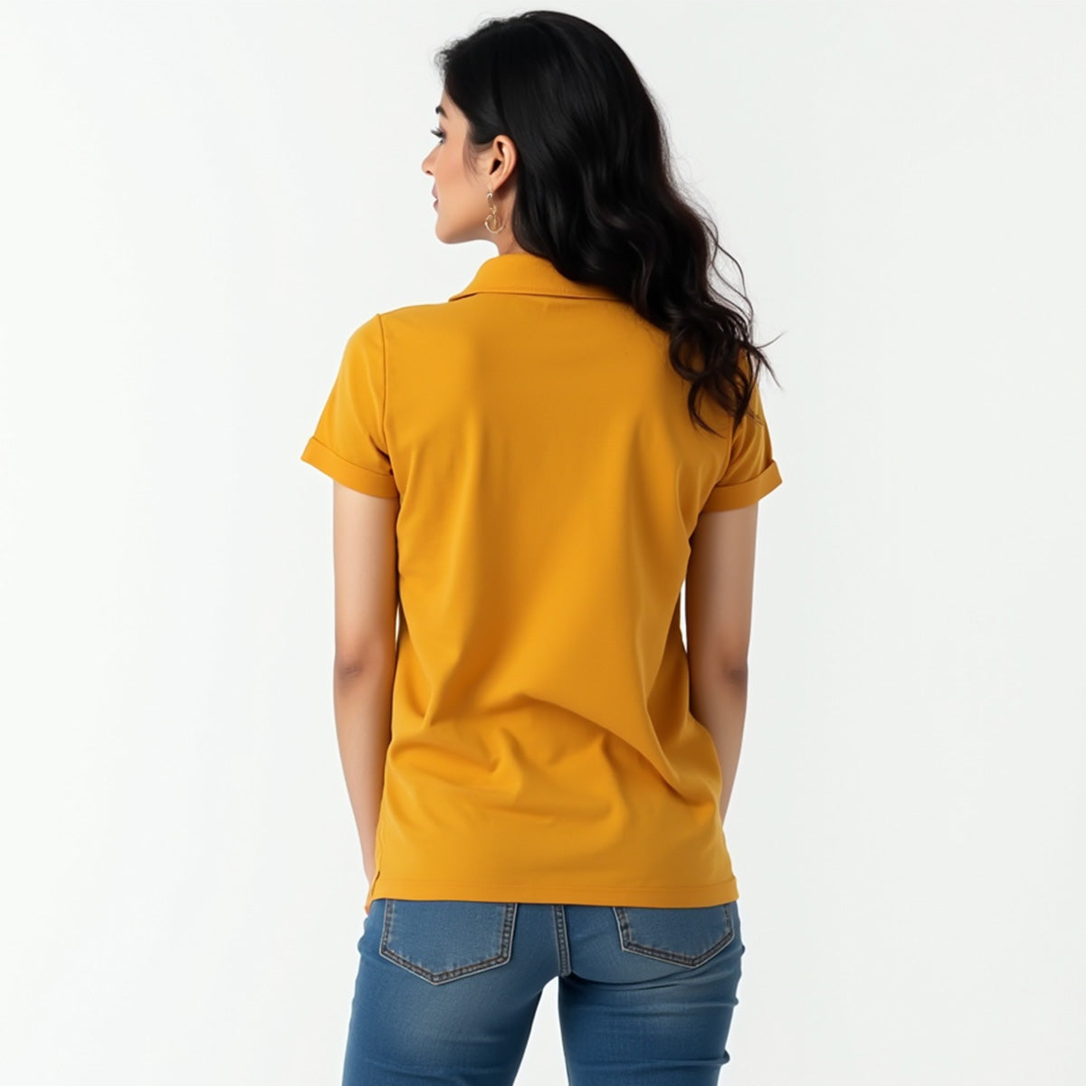 Mustard Yellow- Regular Fit Solid Unisex Polo Tshirt