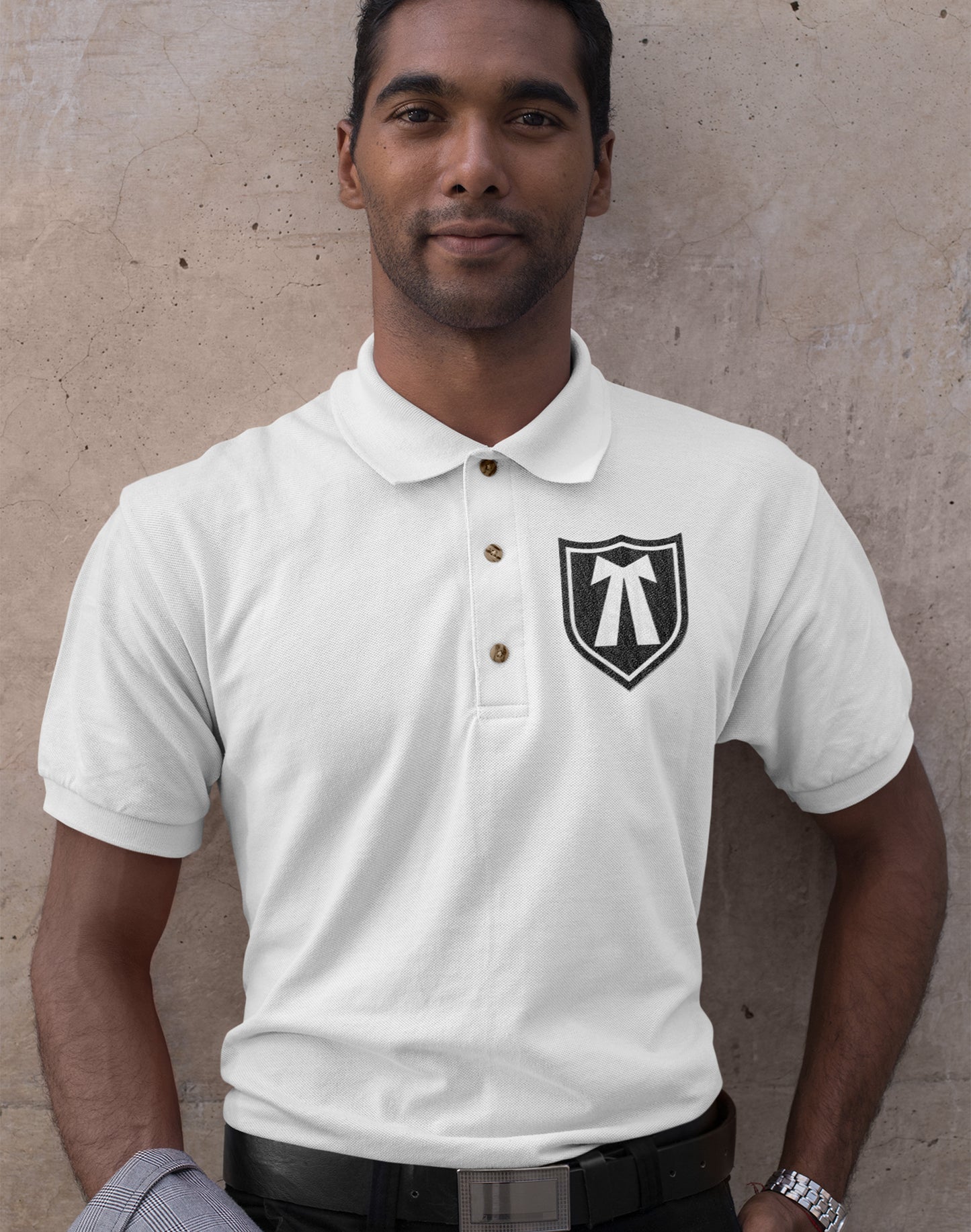 Advocate Icon- White Lawyer Polo T-shirt