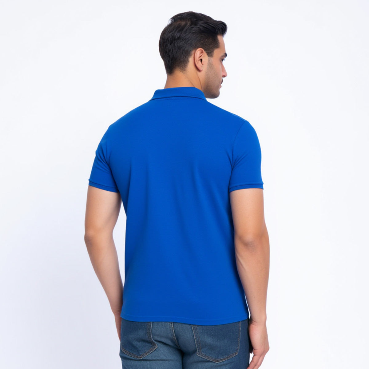 Royal Blue- Regular Fit Solid Unisex Polo Tshirt