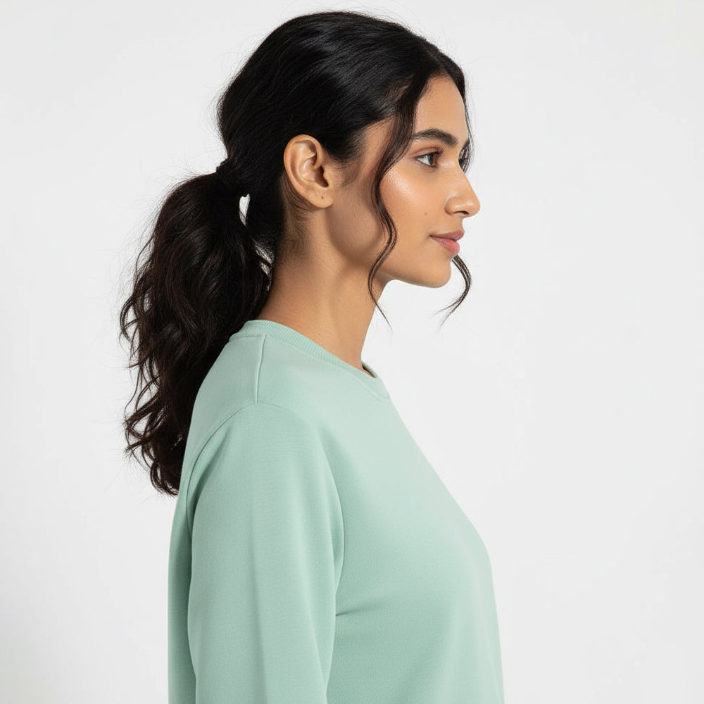 Mint Mist - Solid Sweatshirt