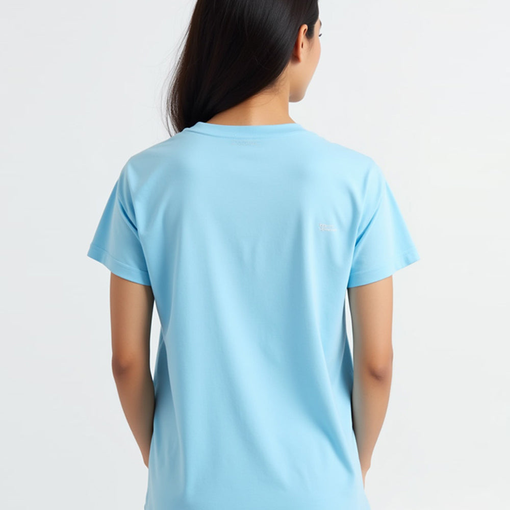 Sky Blue- Solid Unisex Round Neck T-shirt
