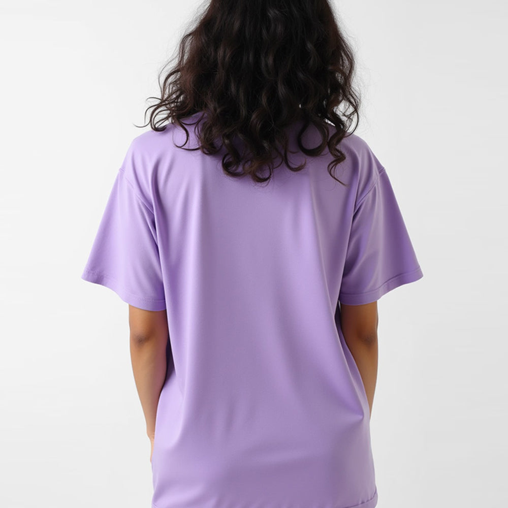 Lavender- Solid Unisex Round Neck T-shirt