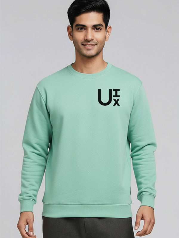 UI UX Minimal- White UI UX Sweatshirt