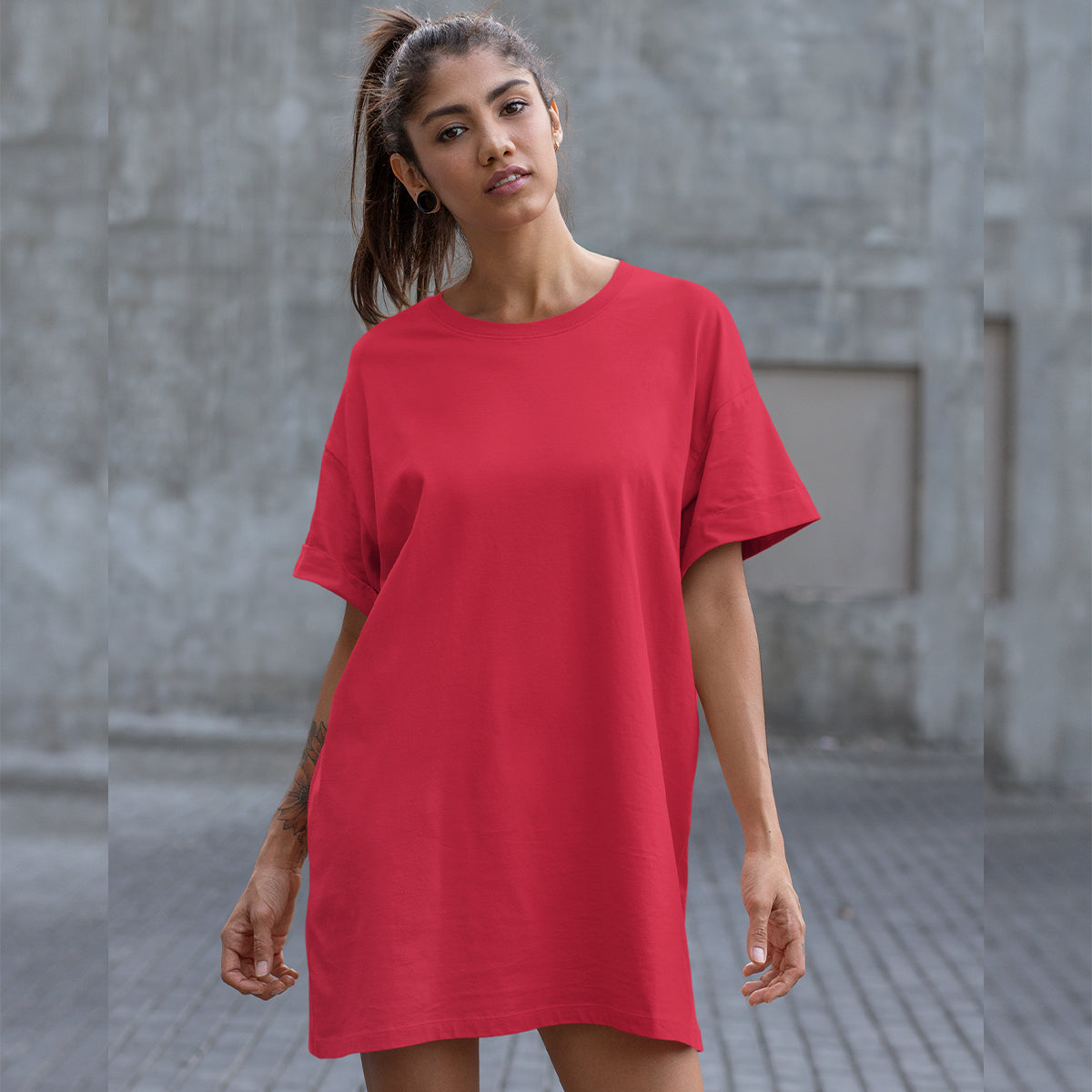 Its all Red - Valentine Women's Tshirt Dress
