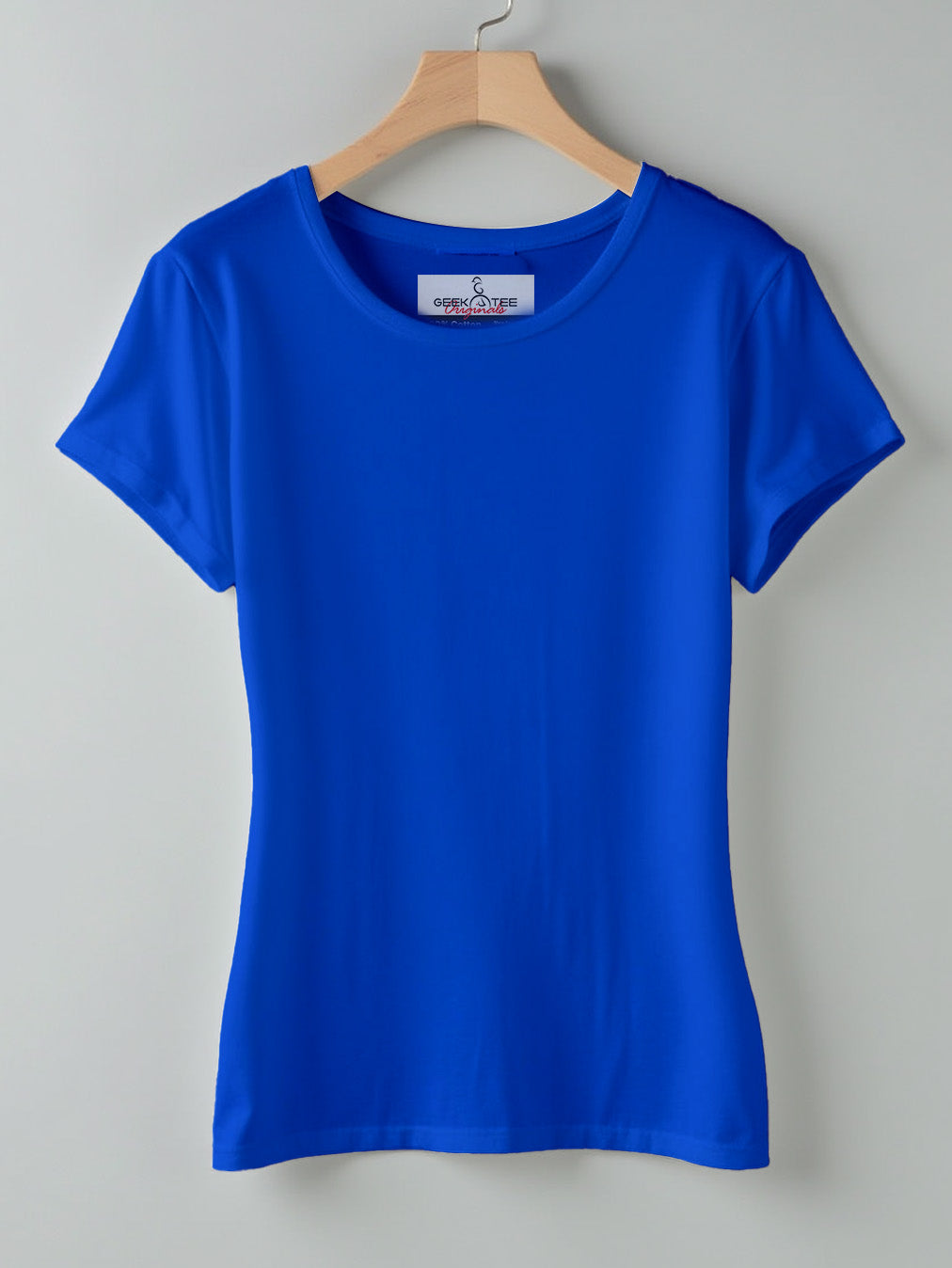 Royal Blue- Solid Women's Round Neck T-shirt
