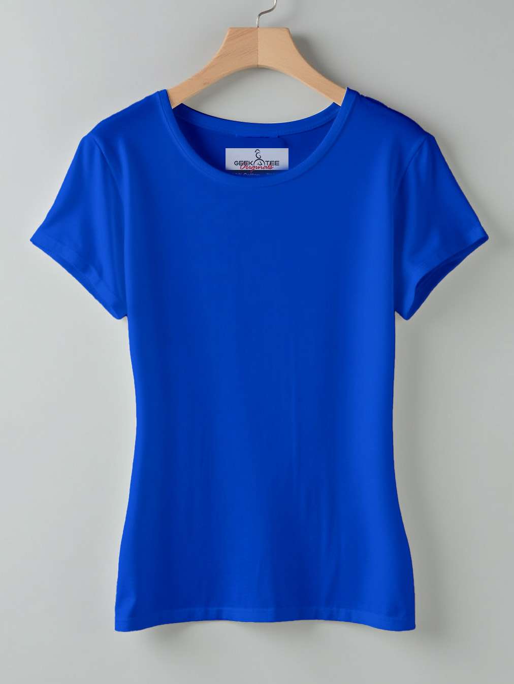 Royal Blue- Solid Women's Round Neck T-shirt