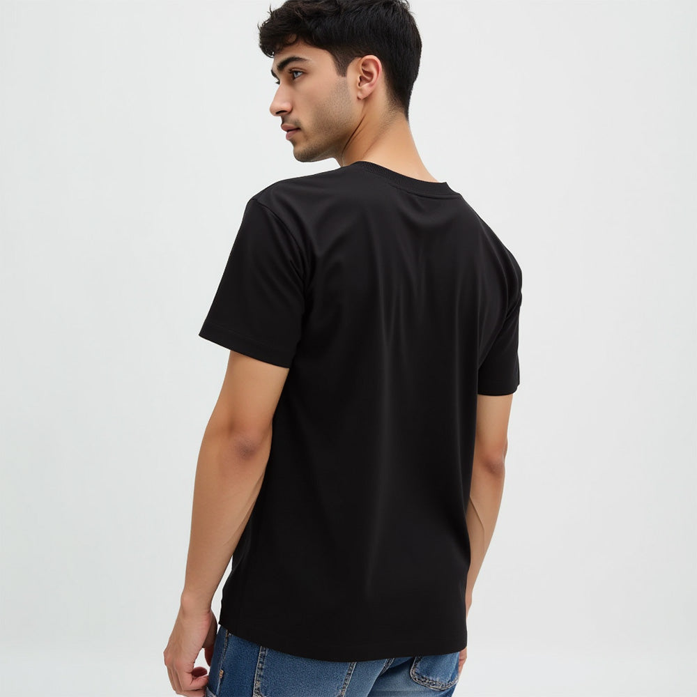 Writer's Block- Black Round Neck Writer T-shirt