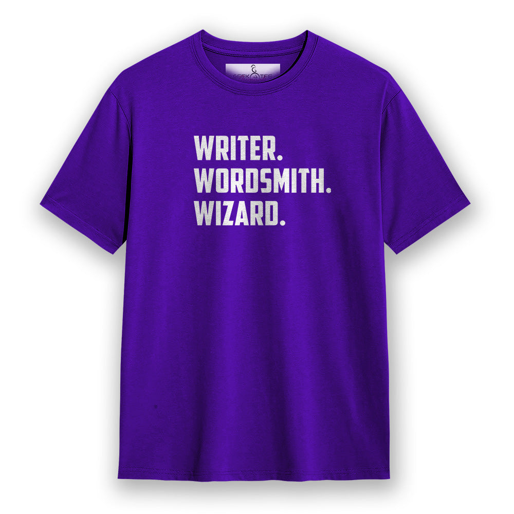 Wordsmith- Purple Round Neck Writer T-shirt