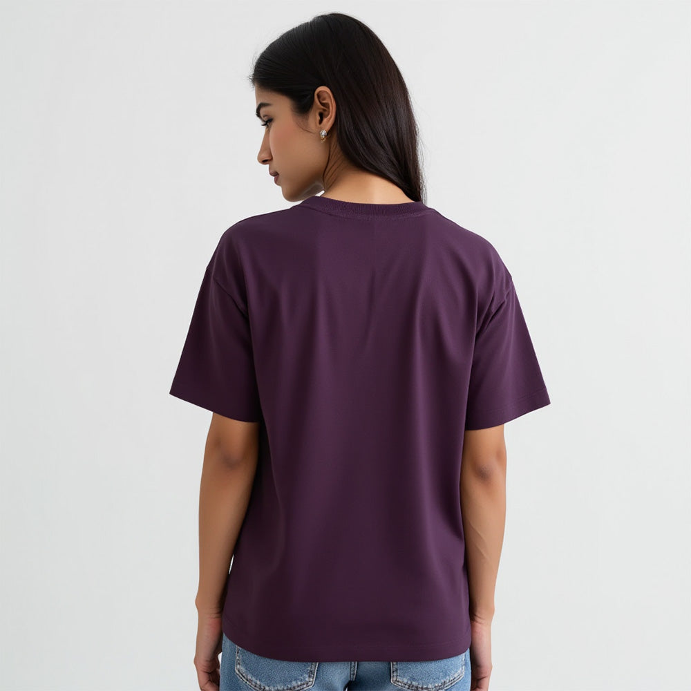 Wordsmith- Purple Round Neck Writer T-shirt