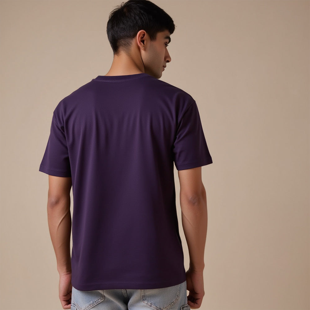 Wordsmith- Purple Round Neck Writer T-shirt