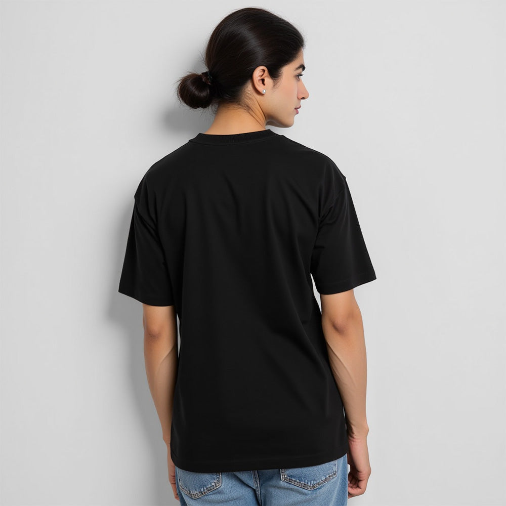 Go Away I am Writing- Black Round Neck Writer T-shirt