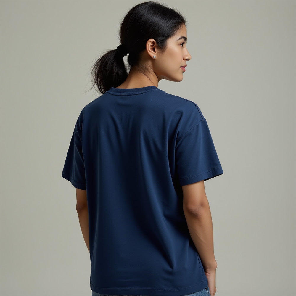 Don't Annoy The Writer- Navy Blue Round Neck Writer T-shirt