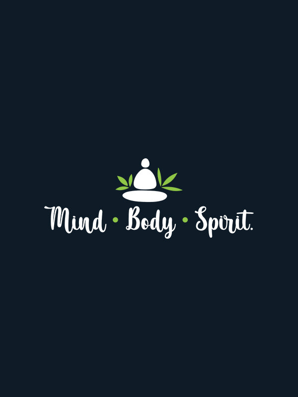 Mind Body Spirit- Navy Blue Round Neck Yoga T-shirt