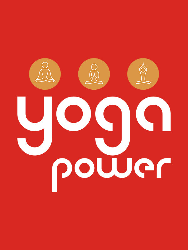 Yoga Power- Red Round Neck Yoga T-shirt