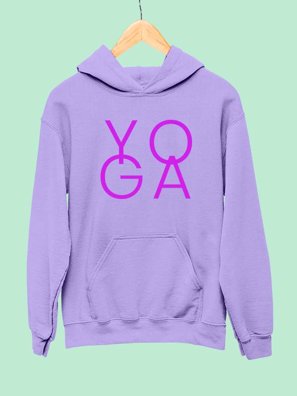 Yoga Word- Lavender Yoga Hoodie