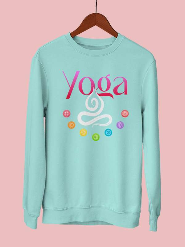 Yoga Graphic- Mint Yoga Sweatshirt