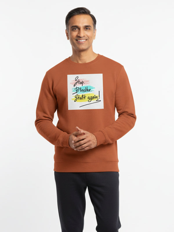 Start Again- Coral Yoga Sweatshirt