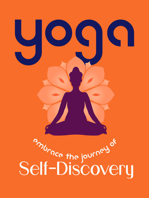 Self Discovery- Orange Round Neck Yoga T-shirt