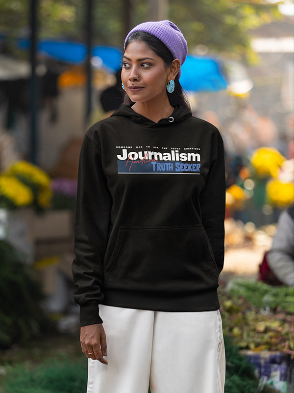 Journalism Truth Seeker- Black Journalism Hoodie