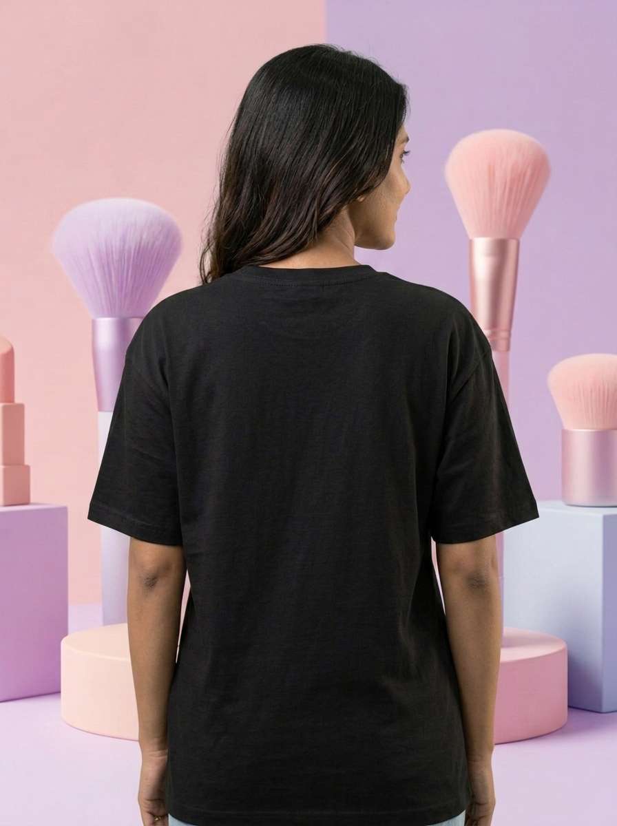 Blending is My Cardio- Black Round Neck Unisex Makeup Artist T-shirt