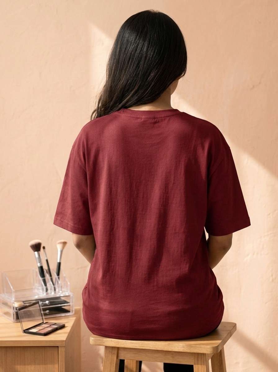 Makeup Artist Ingredients - Maroon Round Neck Makeup Artist Unisex Tshirt