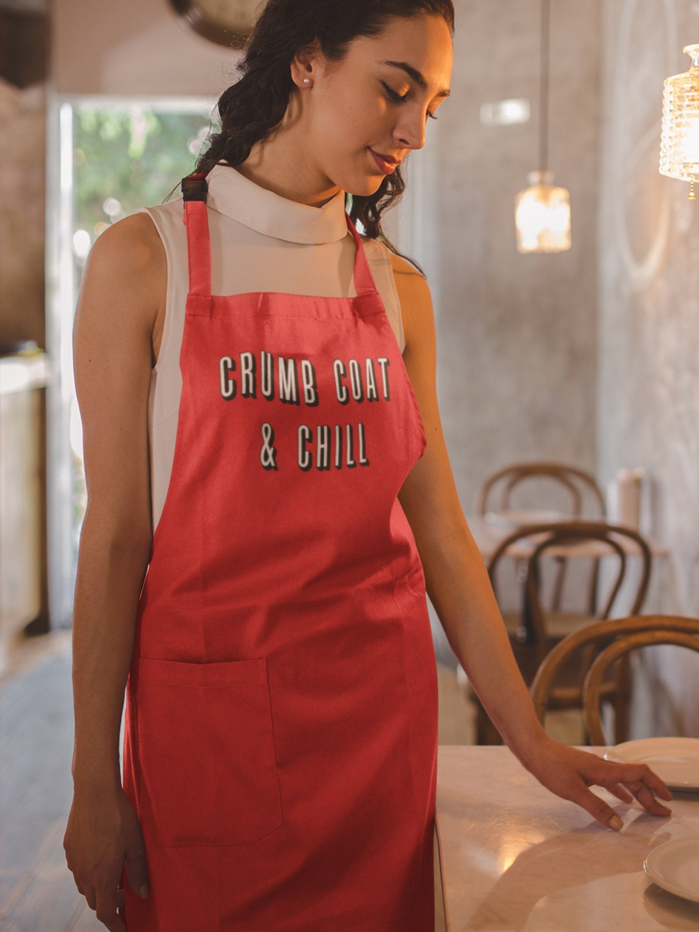 Crumb Coat & Chill- Red Apron