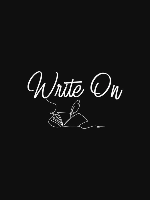 Write On- Black Round Neck Writer T-shirt