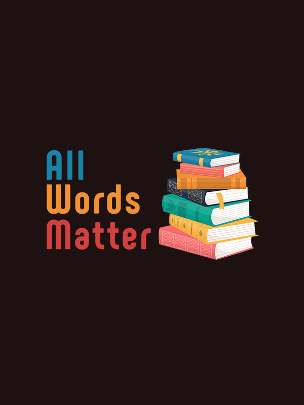 All Words Matter- Coffee Brown Round Neck Writer T-shirt