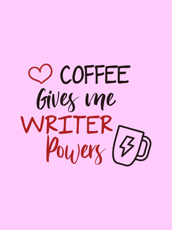 Writer Powers- Light Pink Round Neck Writer T-shirt