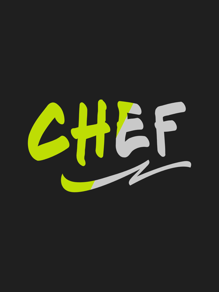 Chef Street Style- Black Crew Neck Chef T-shirt