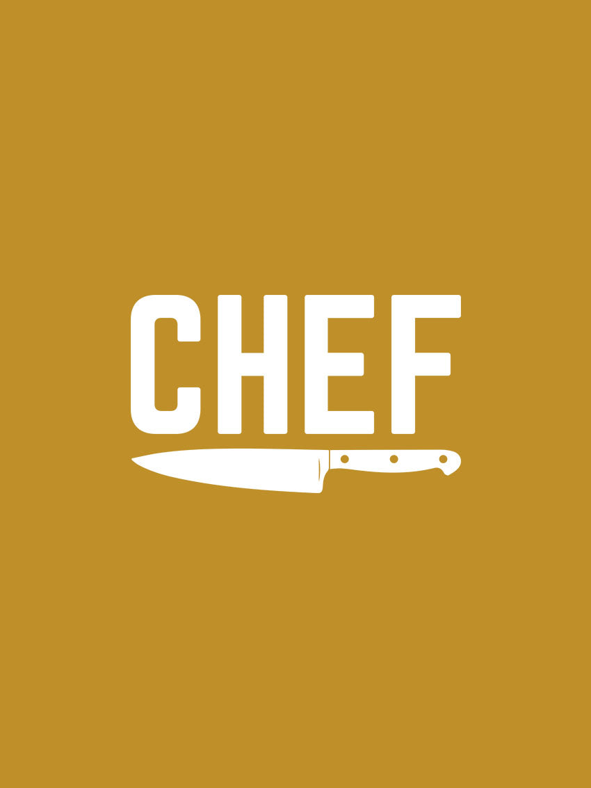 Chef- Golden Yellow Crew Neck Chef T-shirt