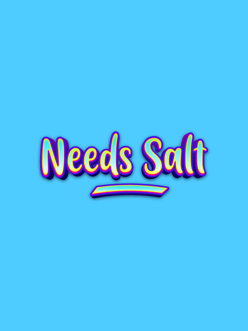 Needs Salt- Blue Crew Neck Chef T-shirt