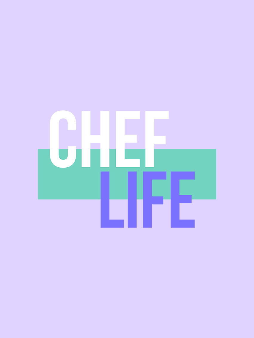 Chef Life Lavender- Lavender Crew Neck Chef T-shirt
