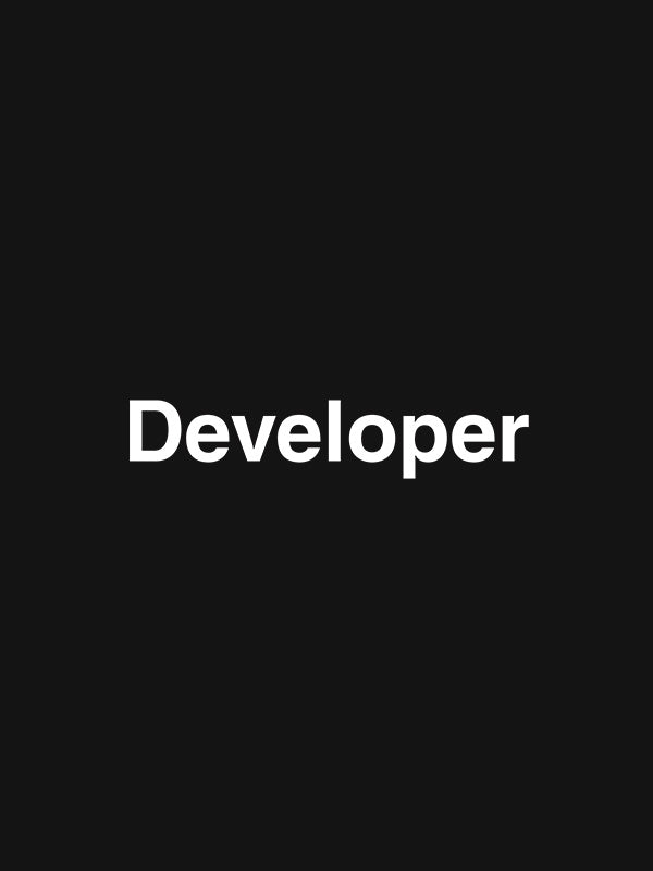 Developer Minimal Word- Black Round Neck Coding T-shirt